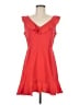 ASOS Solid Red Casual Dress Size 8 - photo 1