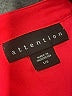 Attention 100% Polyester Red Short Sleeve Blouse Size L - photo 7