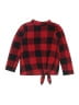 Old Navy 100% Polyester Checkered-gingham Red Pullover Sweater Size 8 - photo 1