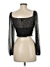 Princess Polly 100% Polyester Black 3/4 Sleeve Blouse Size 6 - photo 2