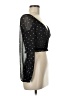 Princess Polly 100% Polyester Black 3/4 Sleeve Blouse Size 6 - photo 4