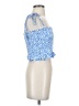 Lost + Wander 100% Rayon Blue Sleeveless Blouse Size S - photo 4