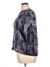 True Craft Blue 3/4 Sleeve Blouse Size XL - photo 5