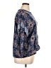 True Craft Blue 3/4 Sleeve Blouse Size XL - photo 4