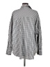 Topshop Houndstooth Gray Long Sleeve Blouse Size 6 - photo 2