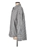Topshop Houndstooth Gray Long Sleeve Blouse Size 6 - photo 5