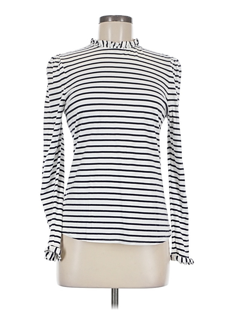 Pre-owned Boden Long Sleeve Turtleneck In White