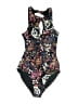 Unbranded Paisley Black One Piece Swimsuit Size S - photo 1
