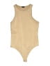 Express 100% Polyester Tan Bodysuit Size M - photo 1
