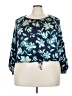 Fred David Teal 3/4 Sleeve Blouse Size 3X - photo 1