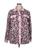 Unbranded 100% Polyester Animal Print Pink Long Sleeve Blouse Size XXL - photo 1