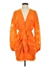 ASOS Design 100% Polyester Orange Cocktail Dress Size 2 - photo 1