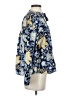 Elan Floral Blue Long Sleeve Blouse Size S - photo 4