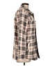 O'Neill 100% Polyester Plaid Tan Long Sleeve Blouse Size L - photo 4