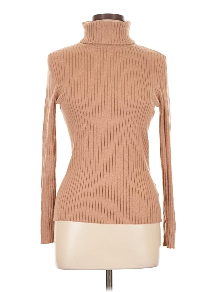 Pre-owned J. Mclaughlin Turtleneck Sweater In Brown