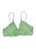 Unbranded Solid Green Swimsuit Top Size S (estimated) - photo 1