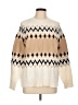 Ann Taylor Fair Isle Ivory Pullover Sweater Size L - photo 1