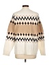Ann Taylor Fair Isle Ivory Pullover Sweater Size L - photo 2