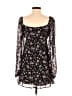 Forever 21 100% Polyester Floral Black Casual Dress Size S - photo 2
