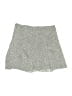 H&M 100% Polyester Hearts Gray Blue Casual Skirt Size 4 - photo 2