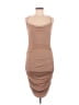 Assorted Brands 100% Polyester Solid Tan Cocktail Dress Size M - photo 1
