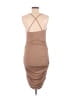 Assorted Brands 100% Polyester Solid Tan Cocktail Dress Size M - photo 2