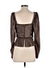 Ulla Johnson 100% Polyester Brown Long Sleeve Blouse Size 4 - photo 2