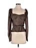 Ulla Johnson 100% Polyester Brown Long Sleeve Blouse Size 4 - photo 1