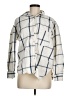 Universal Thread 100% Cotton Plaid Ivory Long Sleeve Button-Down Shirt Size M - photo 1