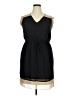 En Focus Studio 100% Polyester Solid Black Casual Dress Size 14 - photo 1