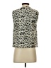 Line & Dot Gray Sleeveless Top Size S - photo 2
