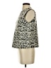 Line & Dot Gray Sleeveless Top Size S - photo 5