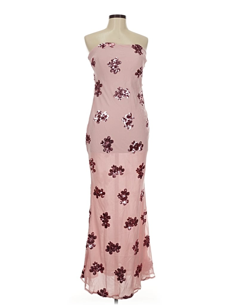 Pre-owned Peppermayo Cocktail Dress In Burgundy