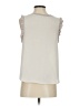 decker 100% Polyester Ivory Sleeveless Blouse Size S - photo 2