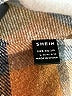 Shein 100% Polyester Plaid Brown Coat Size L - photo 6