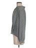 Worthington 100% Polyester Houndstooth Gray Long Sleeve Blouse Size 6 - photo 5