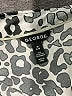 George Animal Print Silver Long Sleeve Blouse Size M - photo 7