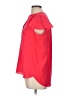 Attention 100% Polyester Red Short Sleeve Blouse Size L - photo 5