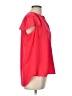 Attention 100% Polyester Red Short Sleeve Blouse Size L - photo 4
