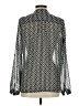 Alice Blue 100% Polyester Silver Long Sleeve Blouse Size M - photo 2