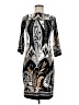 INTERMISSION Print Silver Cocktail Dress Size 6 - photo 1