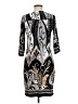 INTERMISSION Print Silver Cocktail Dress Size 6 - photo 2