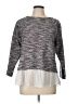 Ann Taylor LOFT Tweed Gray Purple Pullover Sweater Size L - photo 1