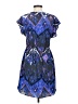 5/48 100% Polyester Print Blue Casual Dress Size S - photo 2