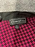Elementz Houndstooth Burgundy Long Sleeve Blouse Size XL - photo 7