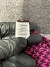 Elementz Houndstooth Burgundy Long Sleeve Blouse Size XL - photo 8