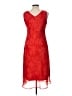believe.. 100% Polyester Red Cocktail Dress Size 10 - photo 2
