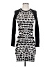 Parker Graphic Silver Cocktail Dress Size XS - photo 1