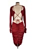 Unbranded Solid Burgundy Cocktail Dress Size L - photo 2