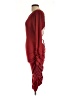 Unbranded Solid Burgundy Cocktail Dress Size L - photo 5